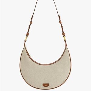 JW Pei Carly Saddle Bag Beige